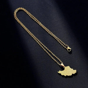 Iran Map Necklace