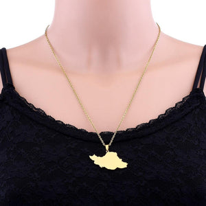 Iran Map Necklace