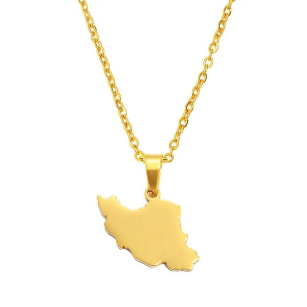 Iran Map Necklace