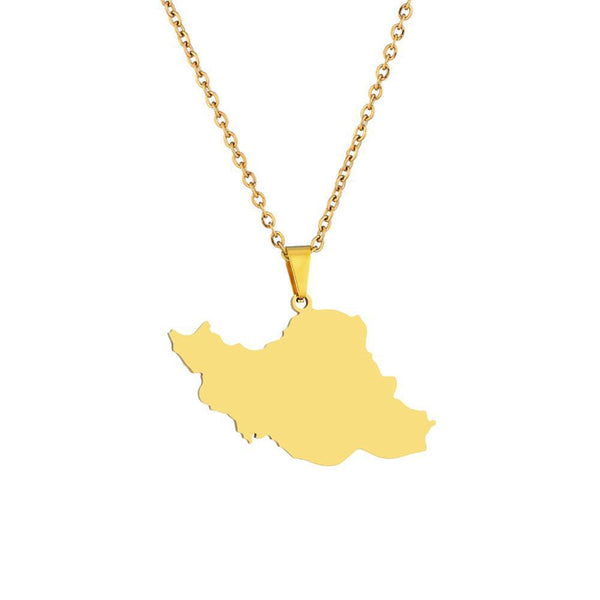 Iran Map Necklace