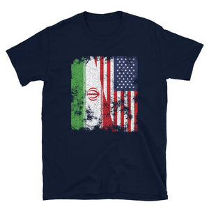 Iran USA Flag - Half American T-Shirt