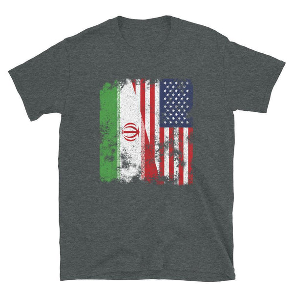 Iran USA Flag - Half American T-Shirt