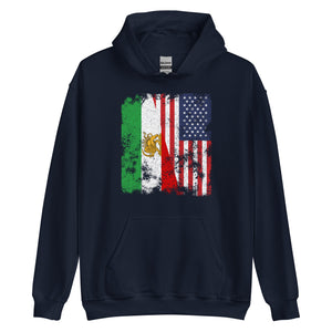 Iran USA Flag Hoodie