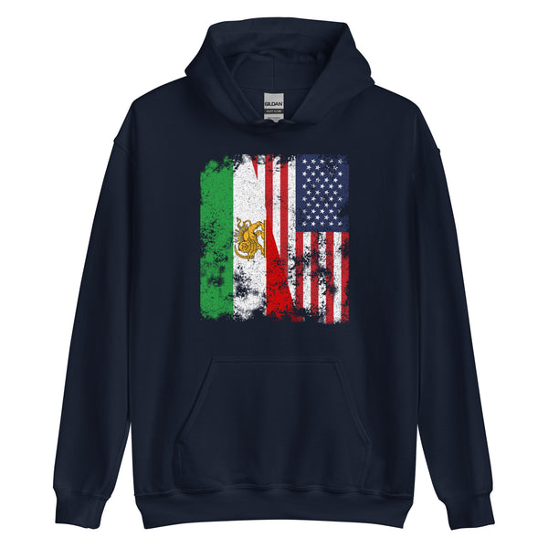 Iran USA Flag Hoodie
