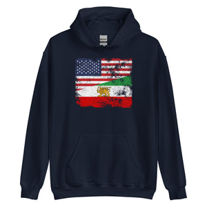 Iran USA Flag Hoodie