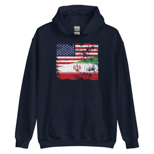 Iran USA Flag Hoodie