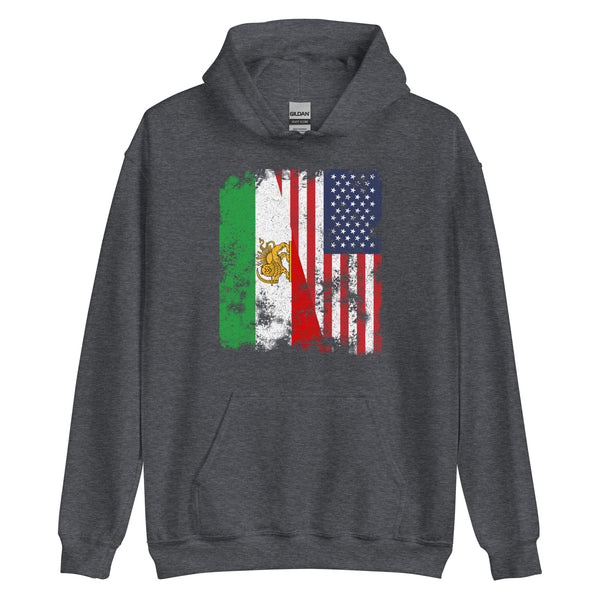 Iran USA Flag Hoodie