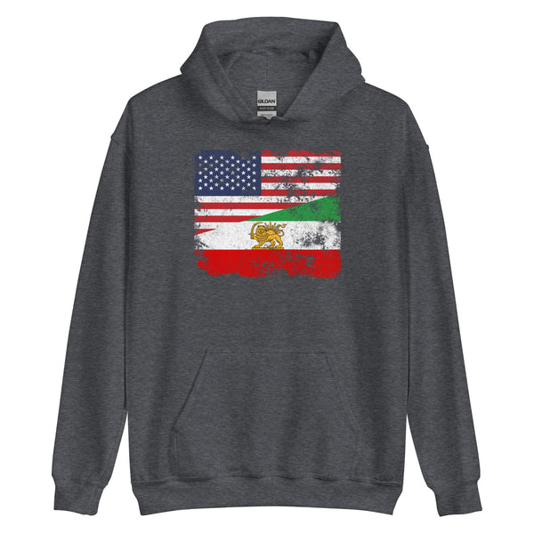 Iran USA Flag Hoodie