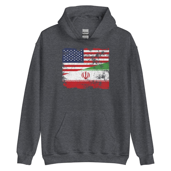 Iran USA Flag Hoodie