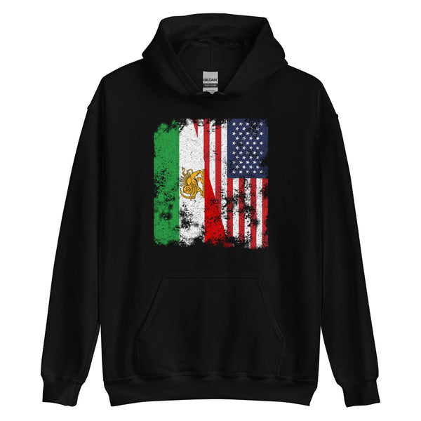 Iran USA Flag Hoodie
