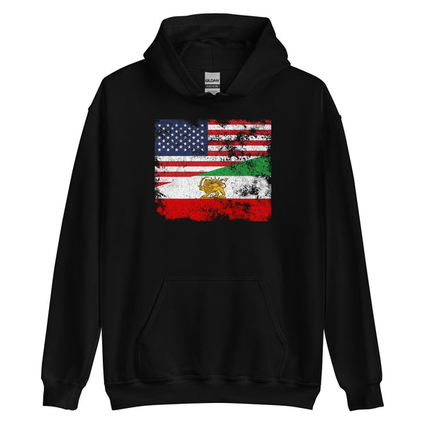 Iran USA Flag Hoodie