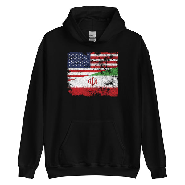 Iran USA Flag Hoodie