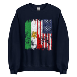 Iran USA Flag Sweatshirt