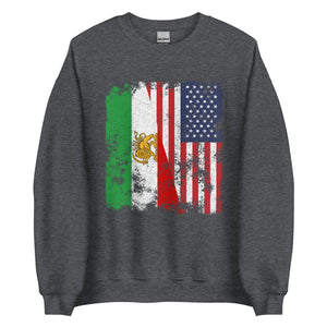 Iran USA Flag Sweatshirt