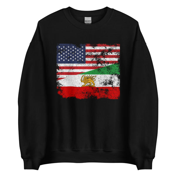 Iran USA Flag Sweatshirt