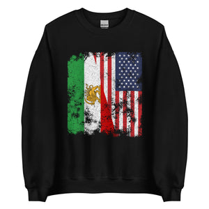 Iran USA Flag Sweatshirt