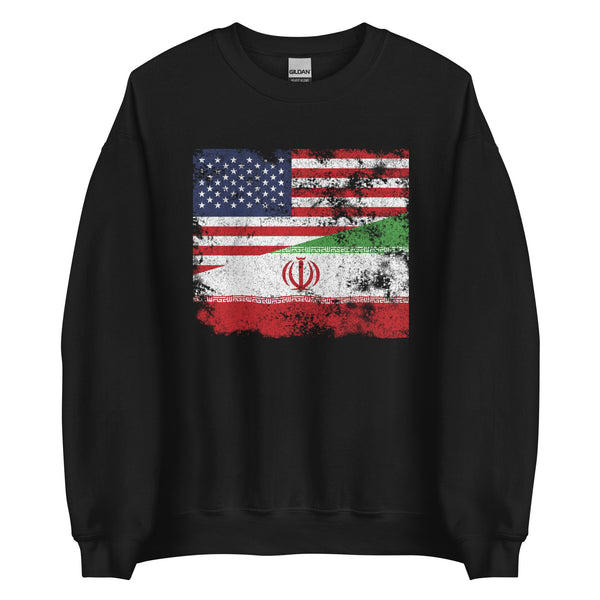 Iran USA Flag Sweatshirt