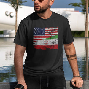 Iran USA Flag T-Shirt