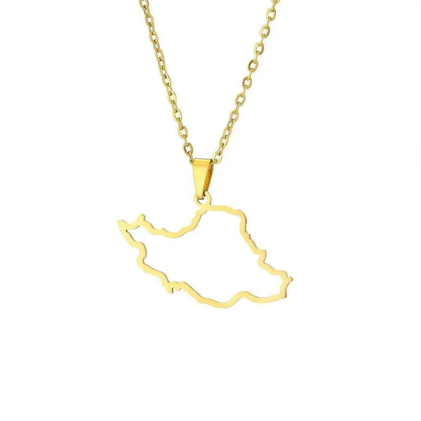 Iran Map Necklace