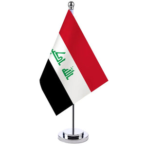 Iraq Desk Flag - Small Office Table Flag