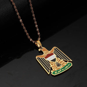 Iraq Eagle Pendant Necklace