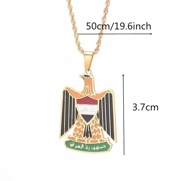 Iraq Eagle Pendant Necklace