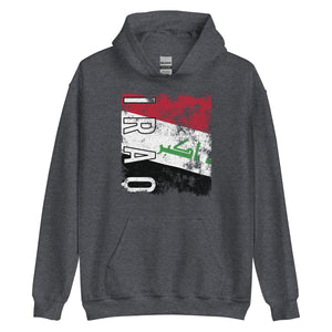 Iraq Flag - Distressed Flag Hoodie