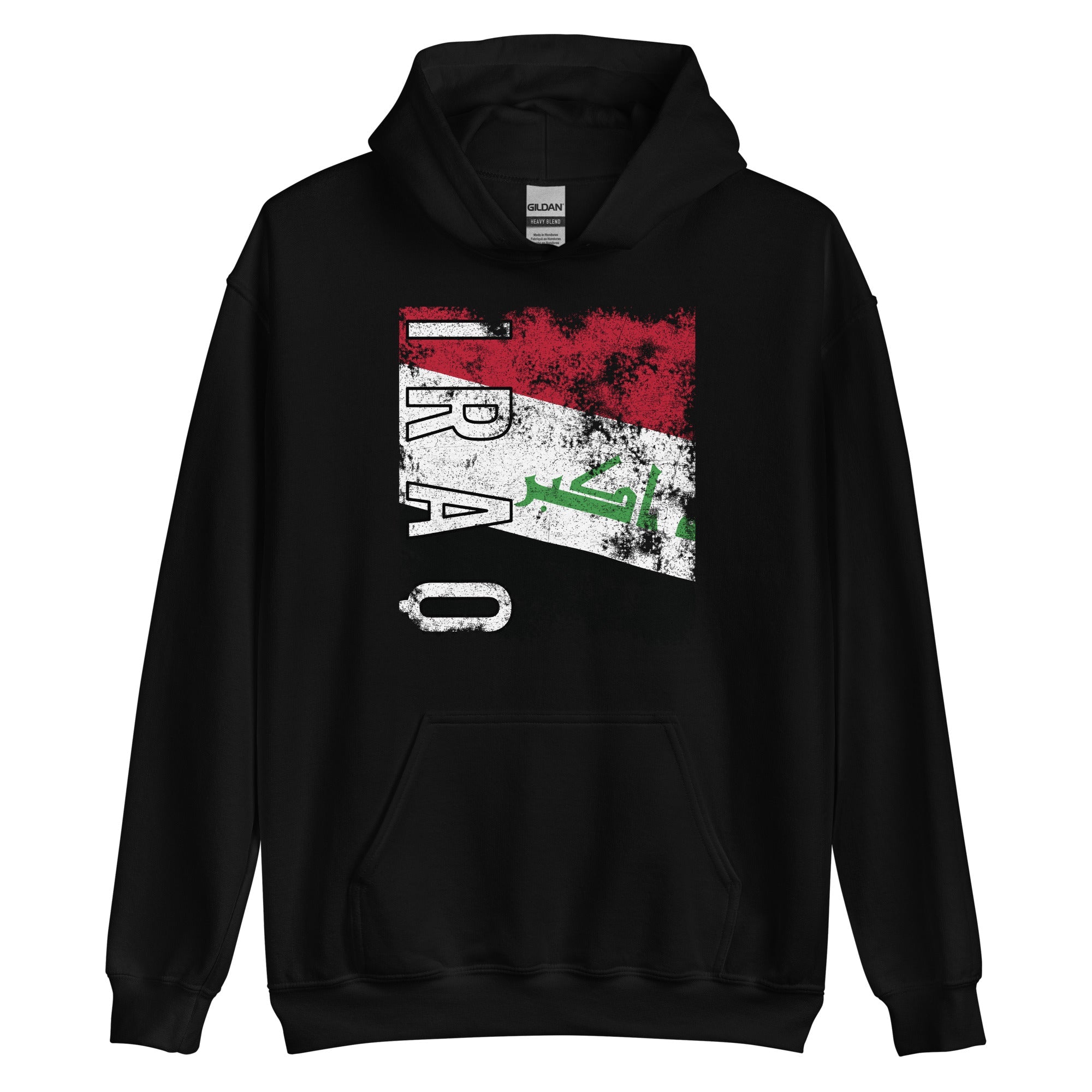 Iraq Flag - Distressed Flag Hoodie