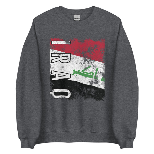 Iraq Flag - Distressed Flag Sweatshirt