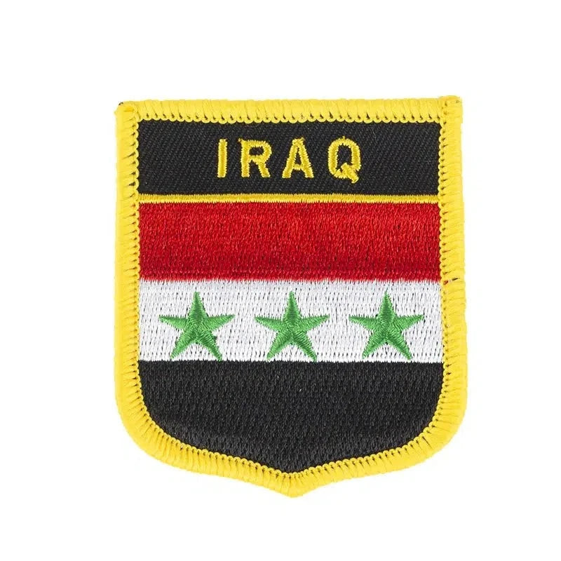 Iraq Flag Patch - Sew On/Iron On Patch