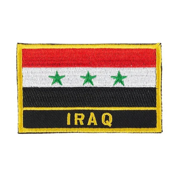 Iraq Flag Patch - Sew On/Iron On Patch