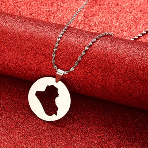 Iraq Map Necklace