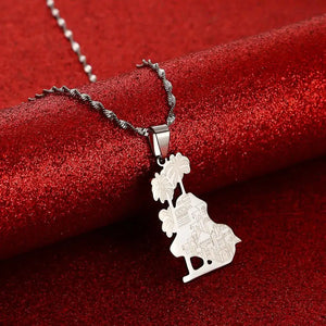 Iraq Map Necklace