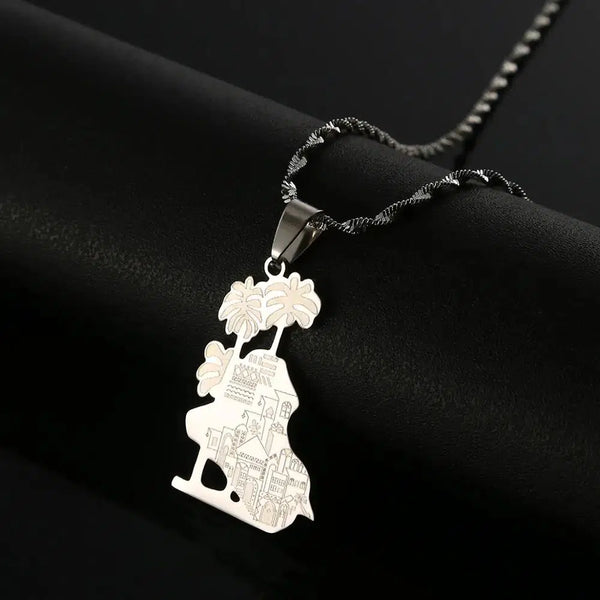 Iraq Map Necklace