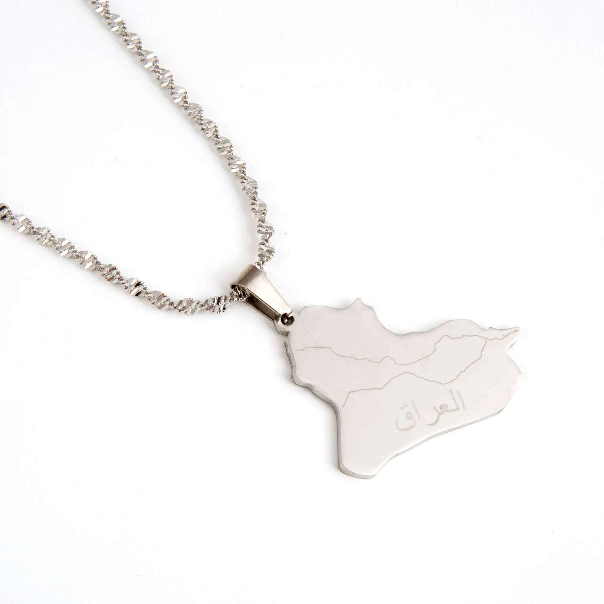 Iraq Map Necklace