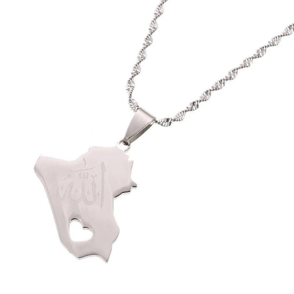 Iraq Map Necklace