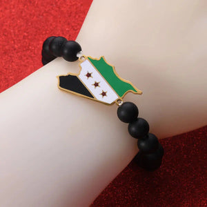 Iraq & Syria Flag Map Bracelet