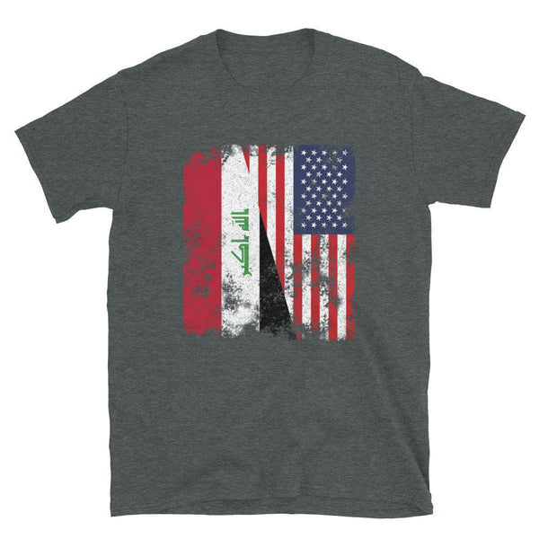 Iraq USA Flag - Half American T-Shirt