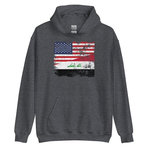 Iraq USA Flag Hoodie