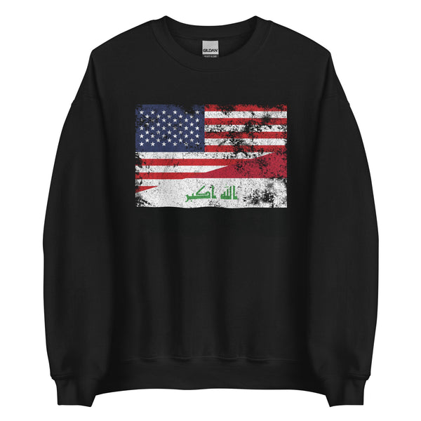 Iraq USA Flag Sweatshirt
