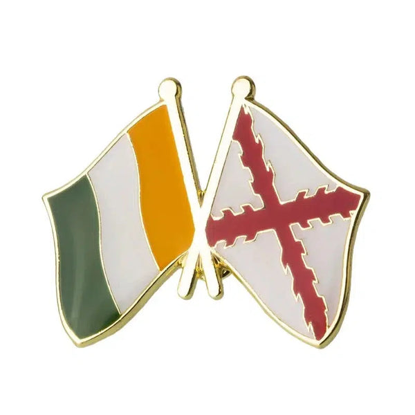 Ireland Cross of Burgundy Flag Lapel Pin - Enamel Pin Flag