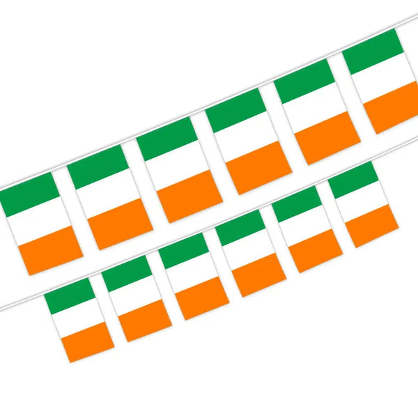 Ireland Flag Bunting Banner - 20Pcs