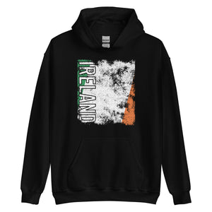 Ireland Flag - Distressed Flag Hoodie