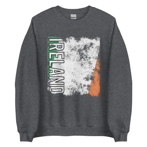 Ireland Flag - Distressed Flag Sweatshirt