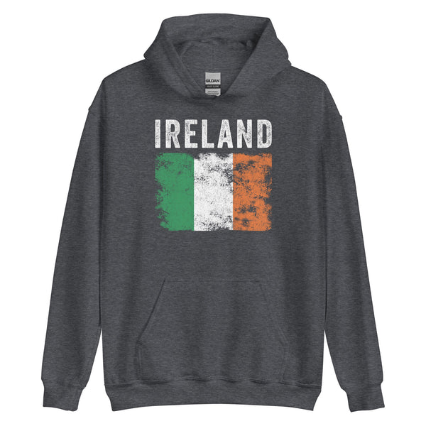 Ireland Flag Distressed - Irish Flag Hoodie