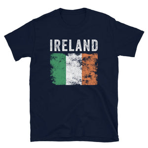 Ireland Flag Distressed - Irish Flag T-Shirt