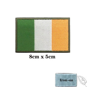 Ireland Flag Patch - Iron On/Hook & Loop Patch
