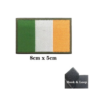 Ireland Flag Patch - Iron On/Hook & Loop Patch