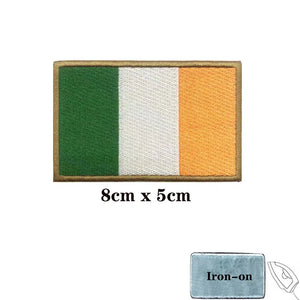 Ireland Flag Patch - Iron On/Hook & Loop Patch