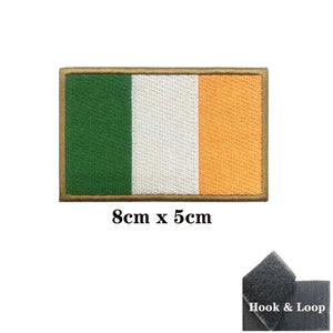 Ireland Flag Patch - Iron On/Hook & Loop Patch